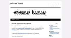 Desktop Screenshot of guvenlikilanlari.com
